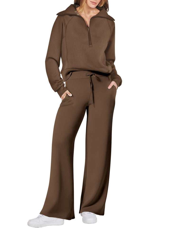 Lune London high-quality loose-fit women's sports set with high collar