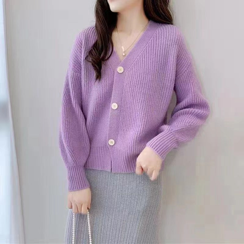 Women Comfortable Pullover with Wide Sleeves and Discreet Ribbed Design Lune London