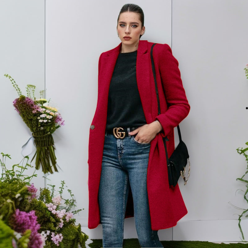 Ladies elegant and comfortable wool coat Lune London