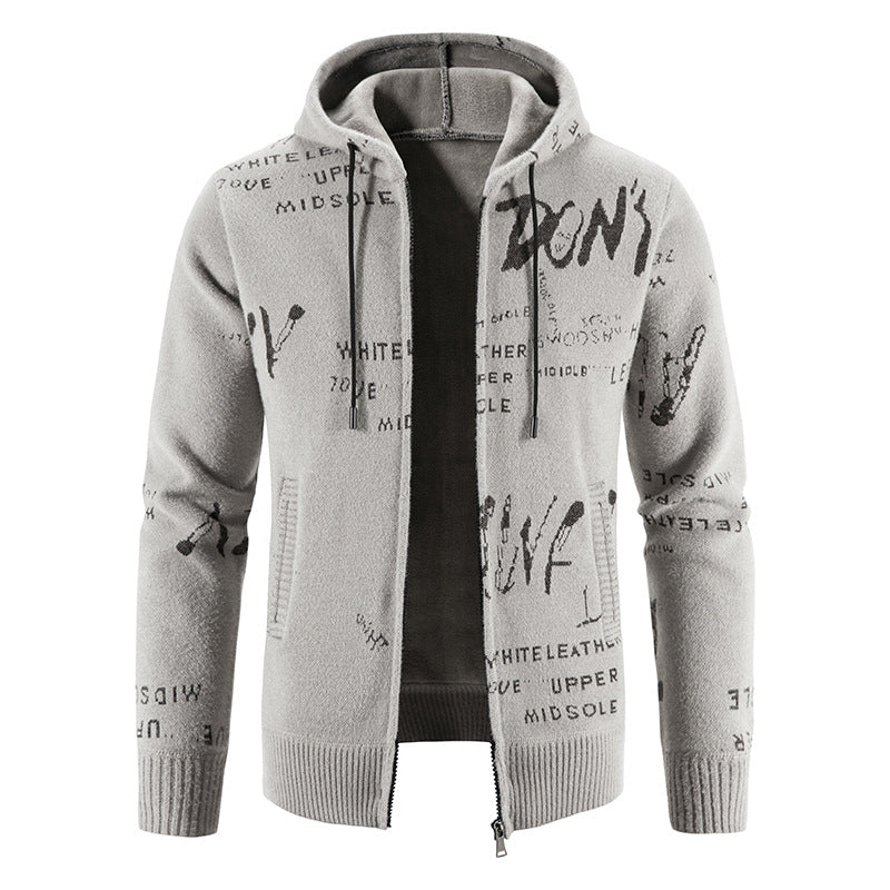 Fashionable men's hoodie with creative print Lune London