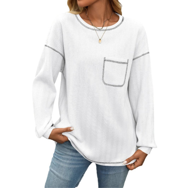 Comfortable long sleeve sweater for ladies with chest pocket Lune London