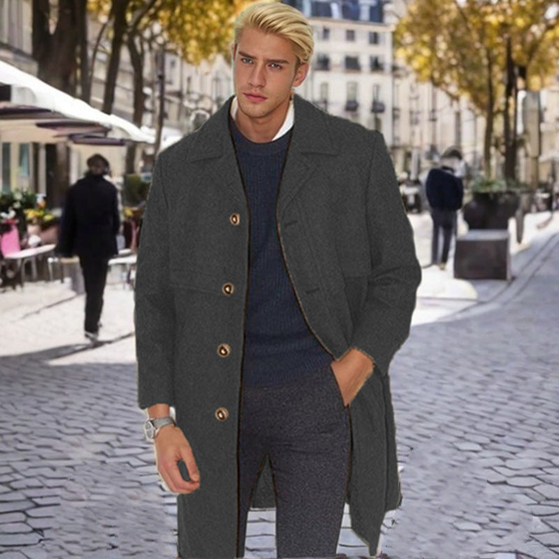 Elegant wool coat for men Lune London