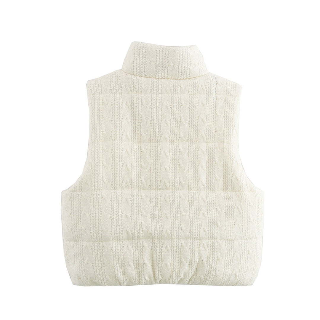 Ladies quilted vest with high-quality knit pattern and practical pockets Lune London