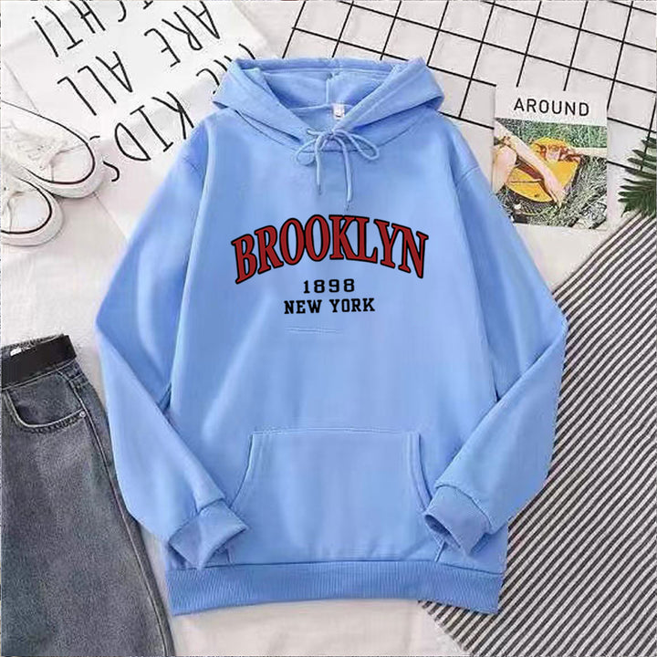 Women's hoodie with urban Brooklyn design Chic & Stil