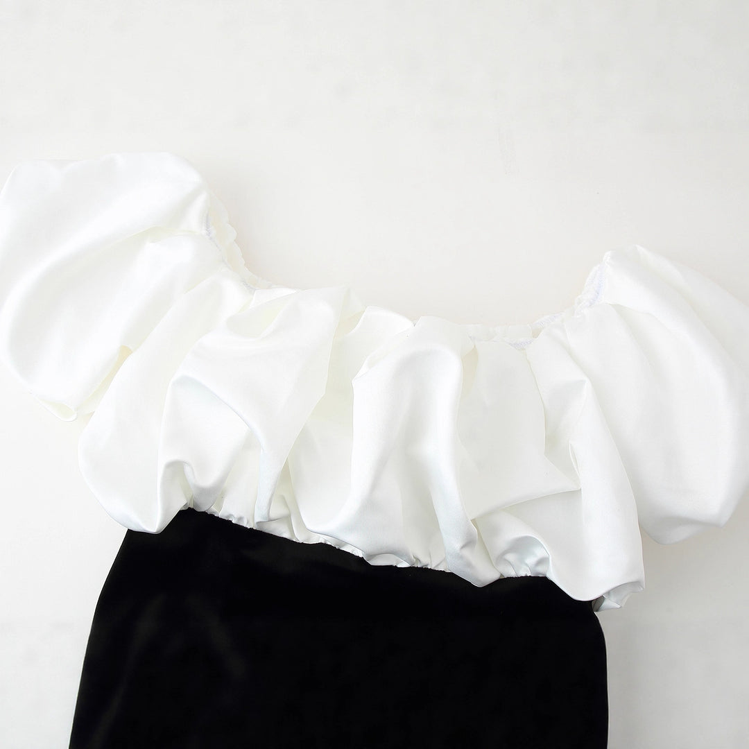 Maxi dress for women with voluminous ruffle details and an elegant cut Lune London