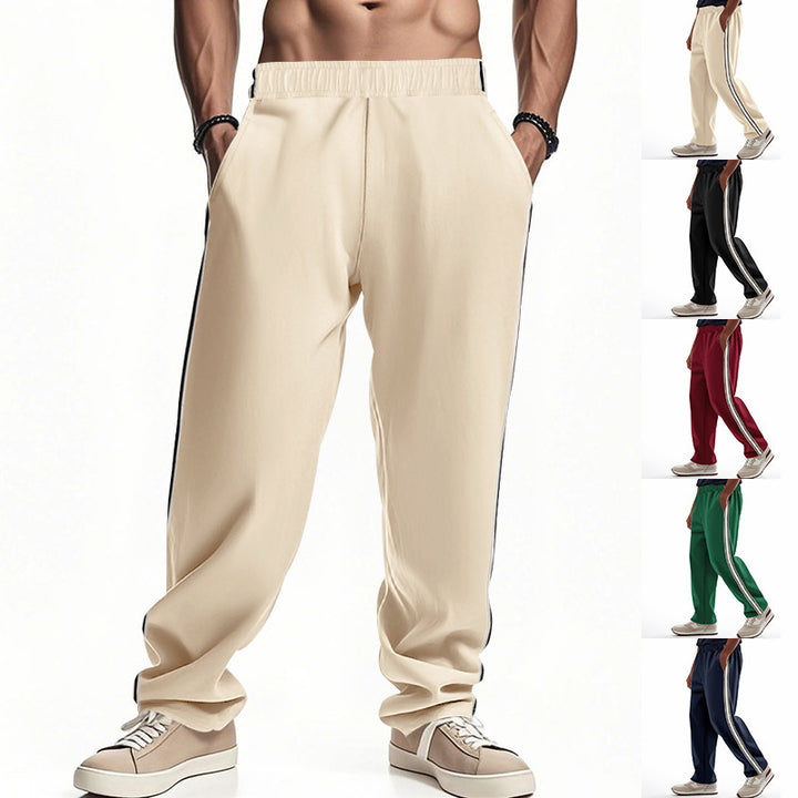 Men's sporty leisure pants with contrasting stripes on the sides Lune London