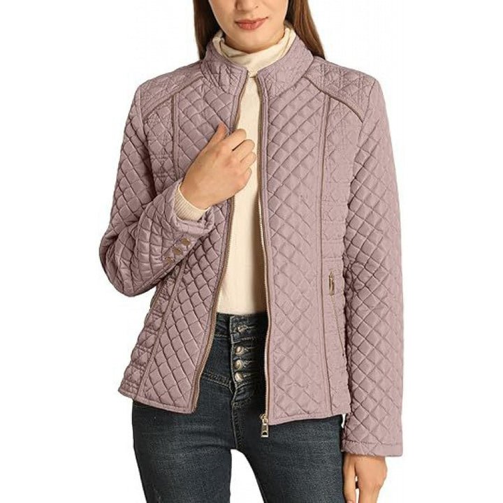 Lune London ladies casual down jacket with high collar