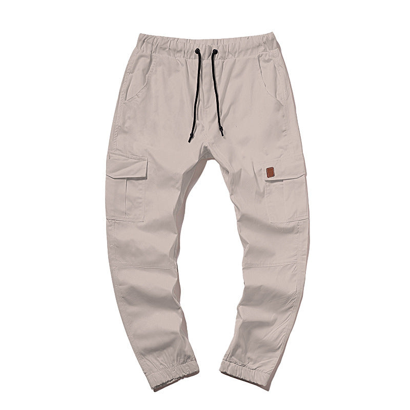 Men's cargo pants with elastic waist and practical side pockets Lune London