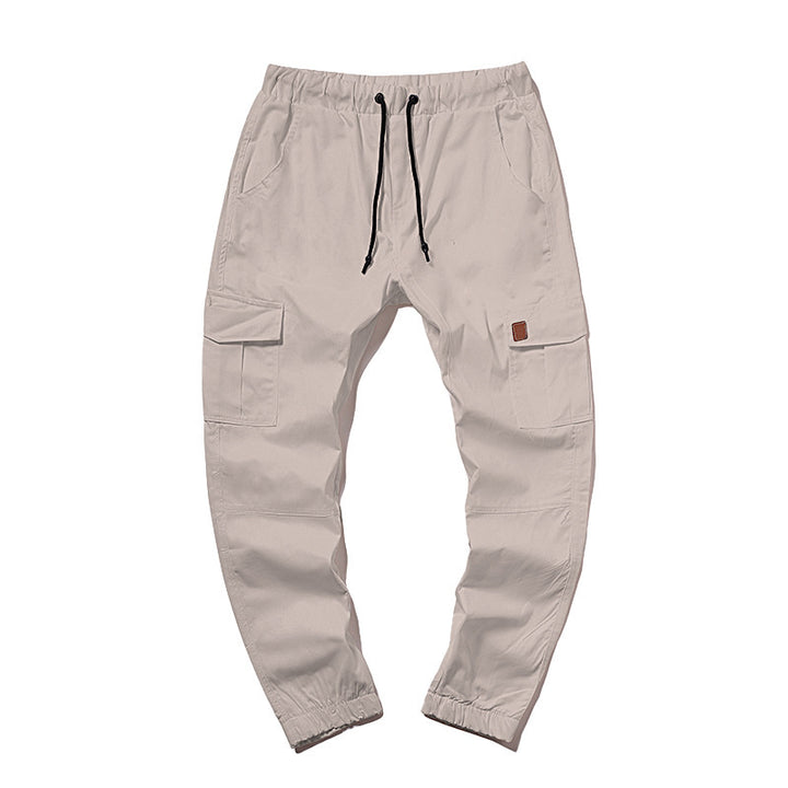 Men's cargo pants with elastic waist and practical side pockets Lune London