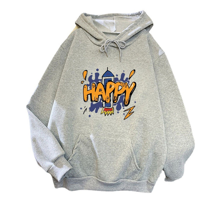 Women’s hooded sweatshirt with cheerful graphic design Chic & Stil