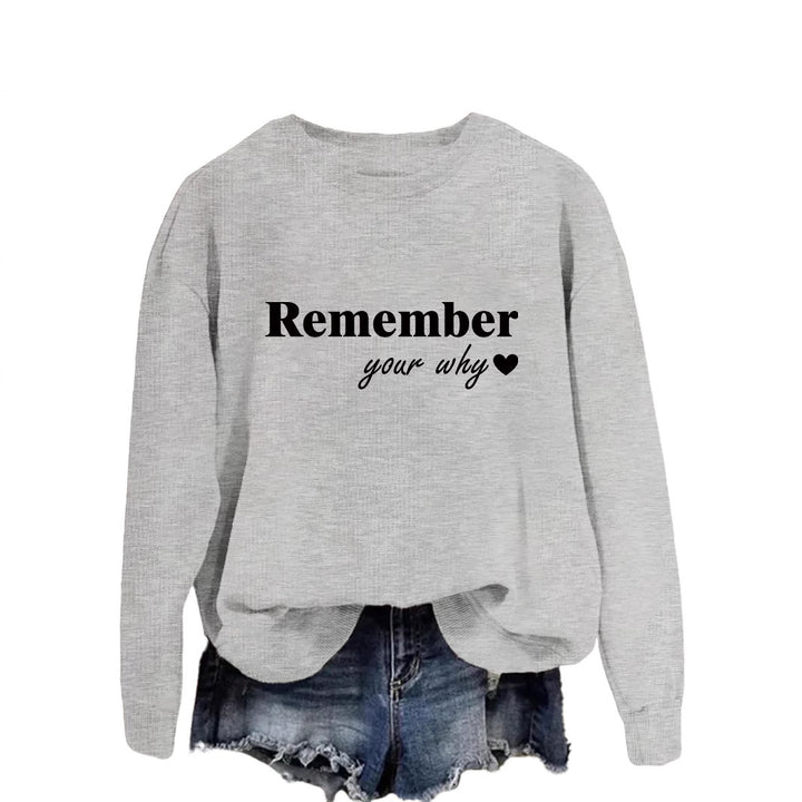 Sweatshirt femme avec impression motivationnelle et coupe décontractée Chic & Stil