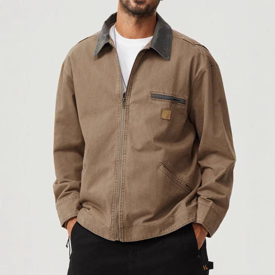 Casual cotton jacket for men with practical pockets and structured collar Lune London