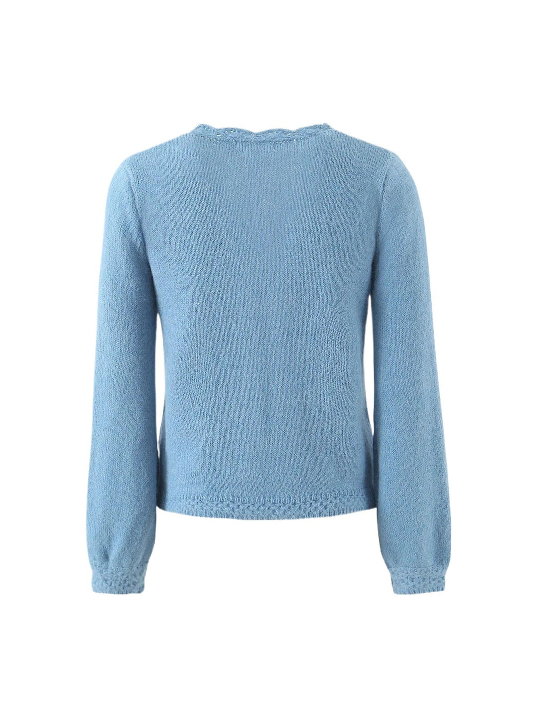 Ladies elegant cardigan with deep V-neck and delicate buttons Lune London