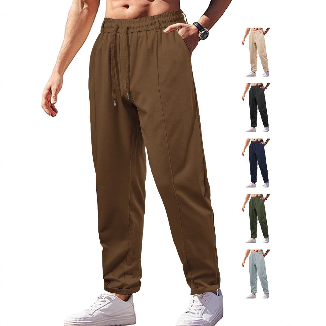 Functional leisure pants for men with elastic waist and practical side pockets Lune London