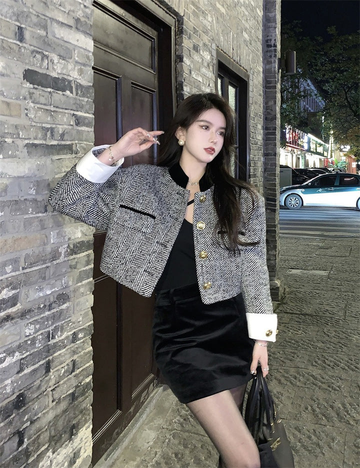 Dame Design-vest with contrasting collar and high-quality buttons Lune London