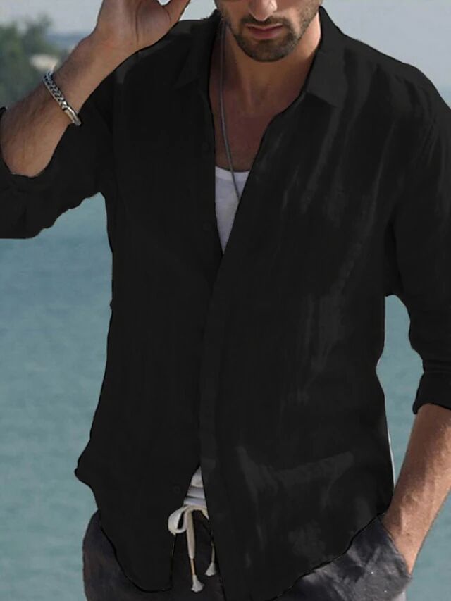 Men's Casual Linen Shirt Lune London