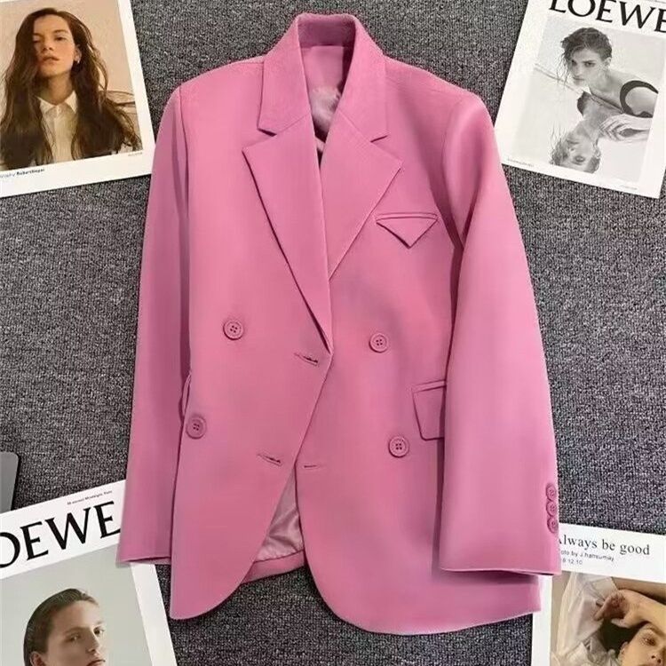 Veste élégante pour femmes, cintrée, à double boutonnage avec coupe créative Chic & Stil