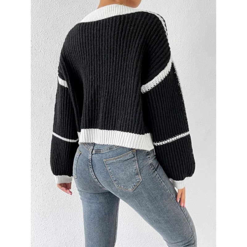 Ladies Large knitted cardigan with voluminous sleeves Lune London