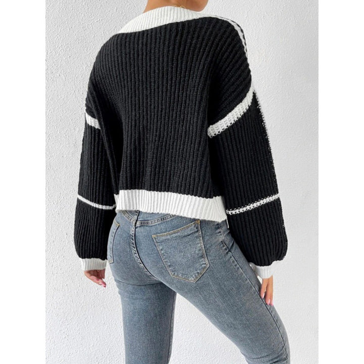Ladies Large knitted cardigan with voluminous sleeves Lune London