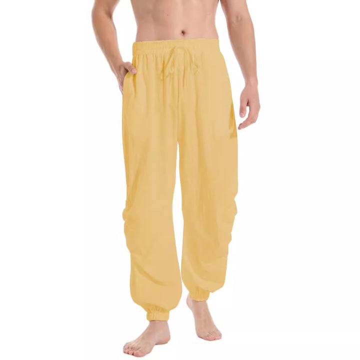 Casual men's pants in lightweight fabric with tapered leg Lune London