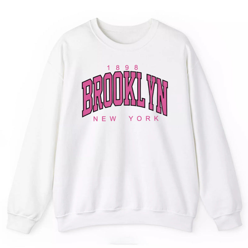 Sweat-shirt pour femmes avec impression décontractée de Brooklyn et coupe confortable Chic & Stil