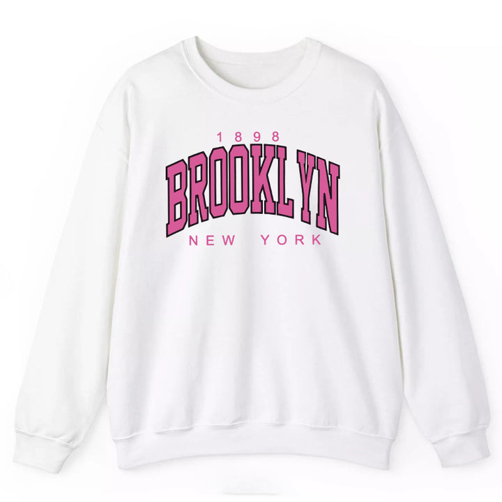 Sweat-shirt pour femmes avec impression décontractée de Brooklyn et coupe confortable Chic & Stil