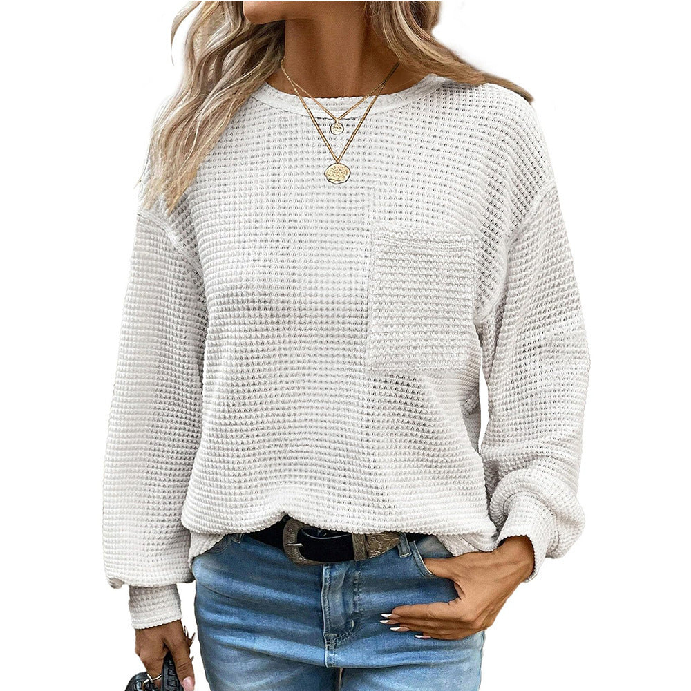 Casual sweatshirt for women with structure and chest pocket Lune London
