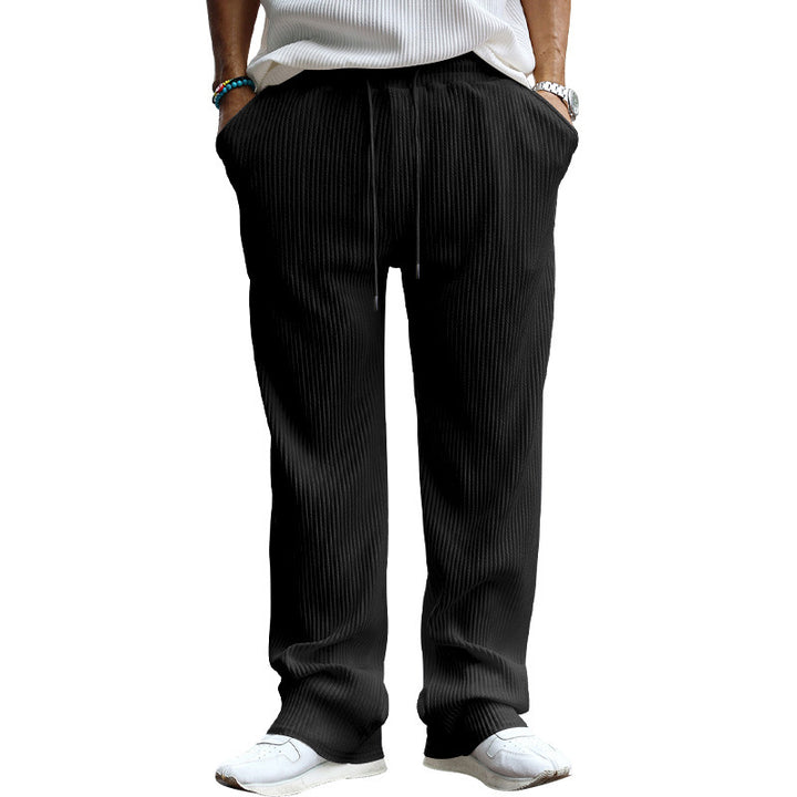 Lune London Casual Pleated Pants for Women with Elastic Waistband