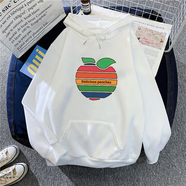 Women's hoodie with cheerful fruit motif Chic & Stil