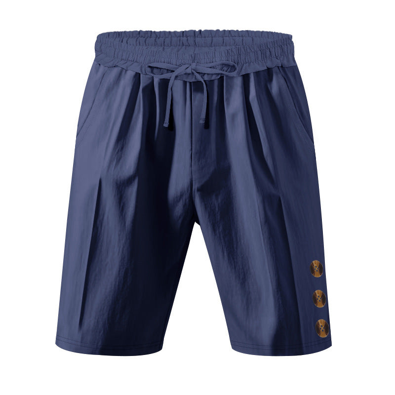 Leisure shorts for men with elastic waistband and practical side pockets Lune London