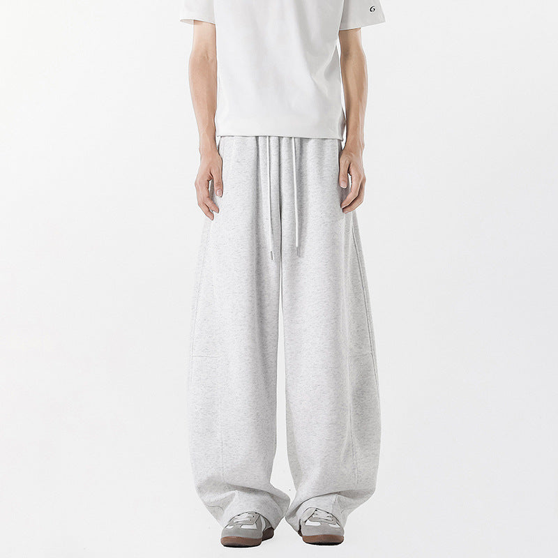 Casual wide pants for men with elastic waistband and practical side pockets Lune London