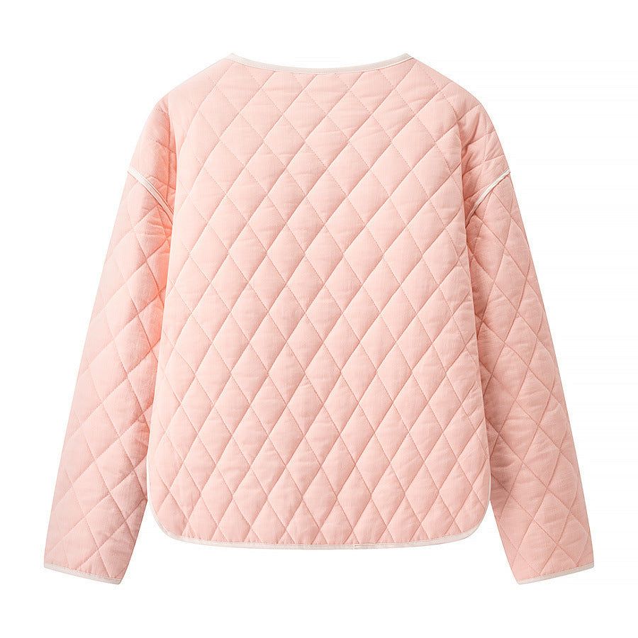Quilted transition jacket for women with side pockets Lune London