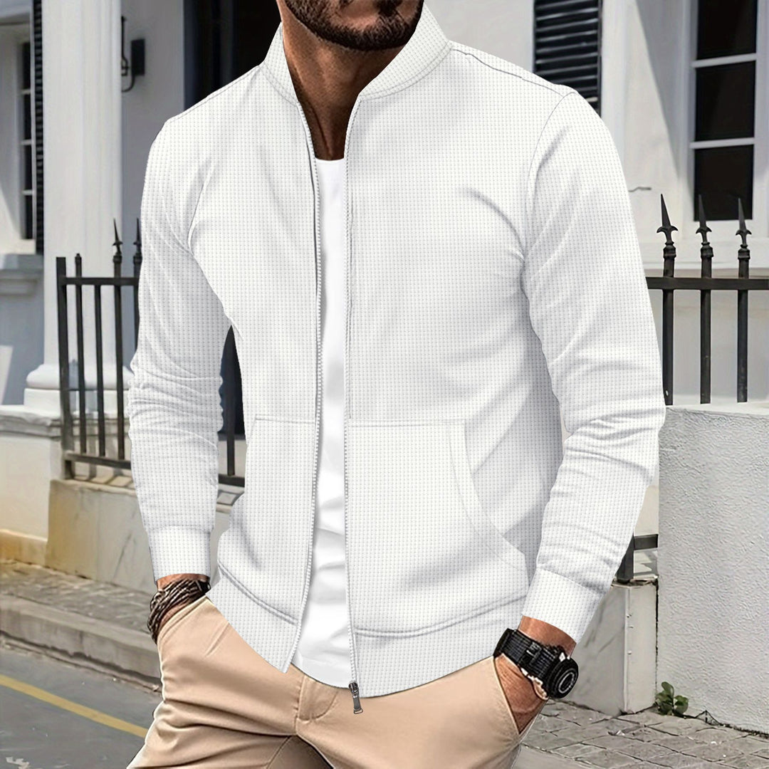 Sport leisure jacket for men with zipper and practical pockets Lune London