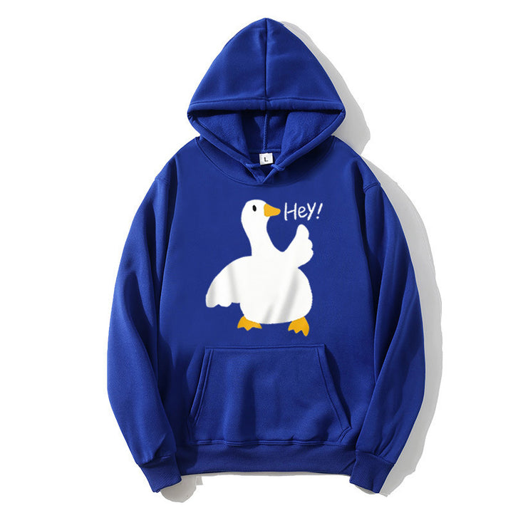 Women's hoodie with playful duck motif Chic & Stil