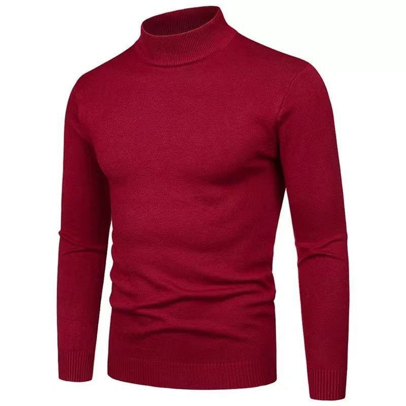High-quality knitted turtleneck pullover for men with a fine texture Lune London