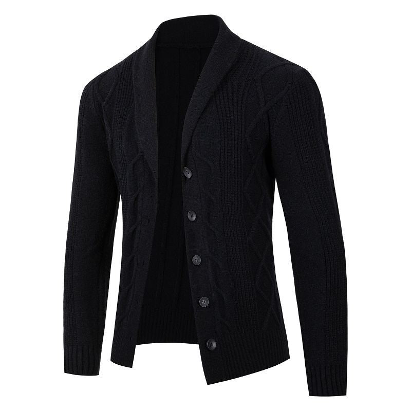 Men's knitted jacket with an innovative textured pattern and a comfortable fit Lune London