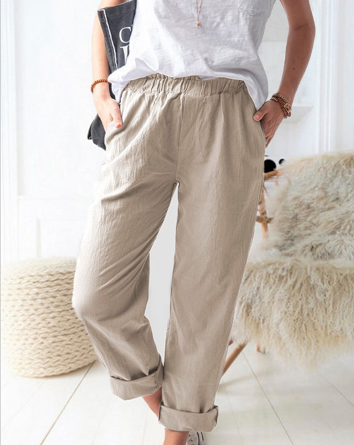 Loose linen pants for women Lune London
