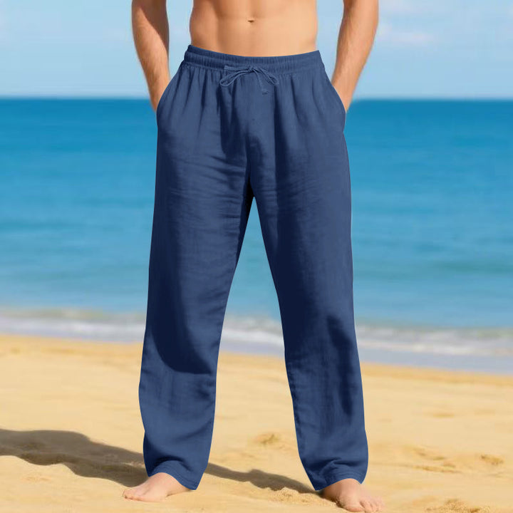 Men's lightweight beach pants with adjustable waistband Lune London