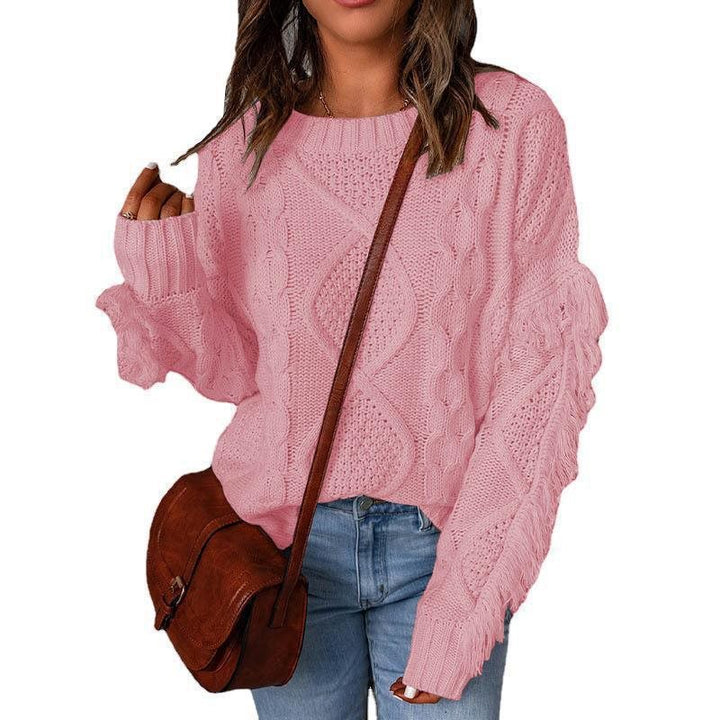 Woman's sweater with textured knit Lune London