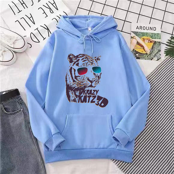 Women's hoodie with stylish tiger motif Chic & Stil