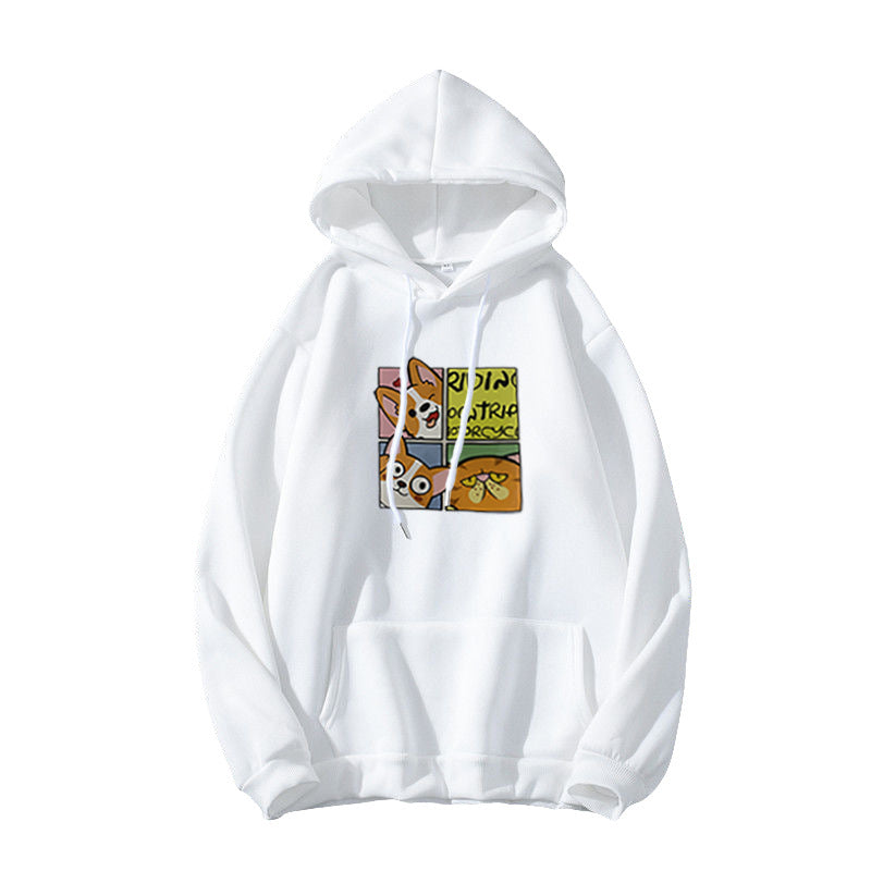 Women's Hoodie with Cute Dog Design Chic & Stil