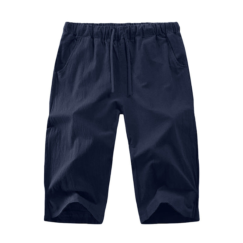 Light leisure pants for men with elastic waistband and practical side pockets Lune London