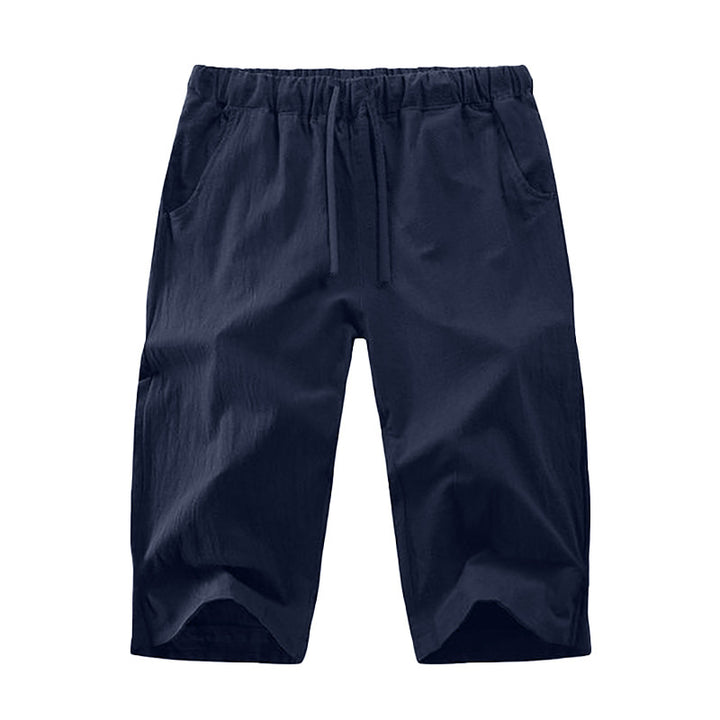 Light leisure pants for men with elastic waistband and practical side pockets Lune London