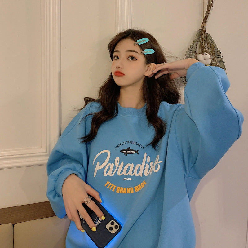 Women's Casual Oversized Sweater with Creative Graphic Design and High-Quality Materials