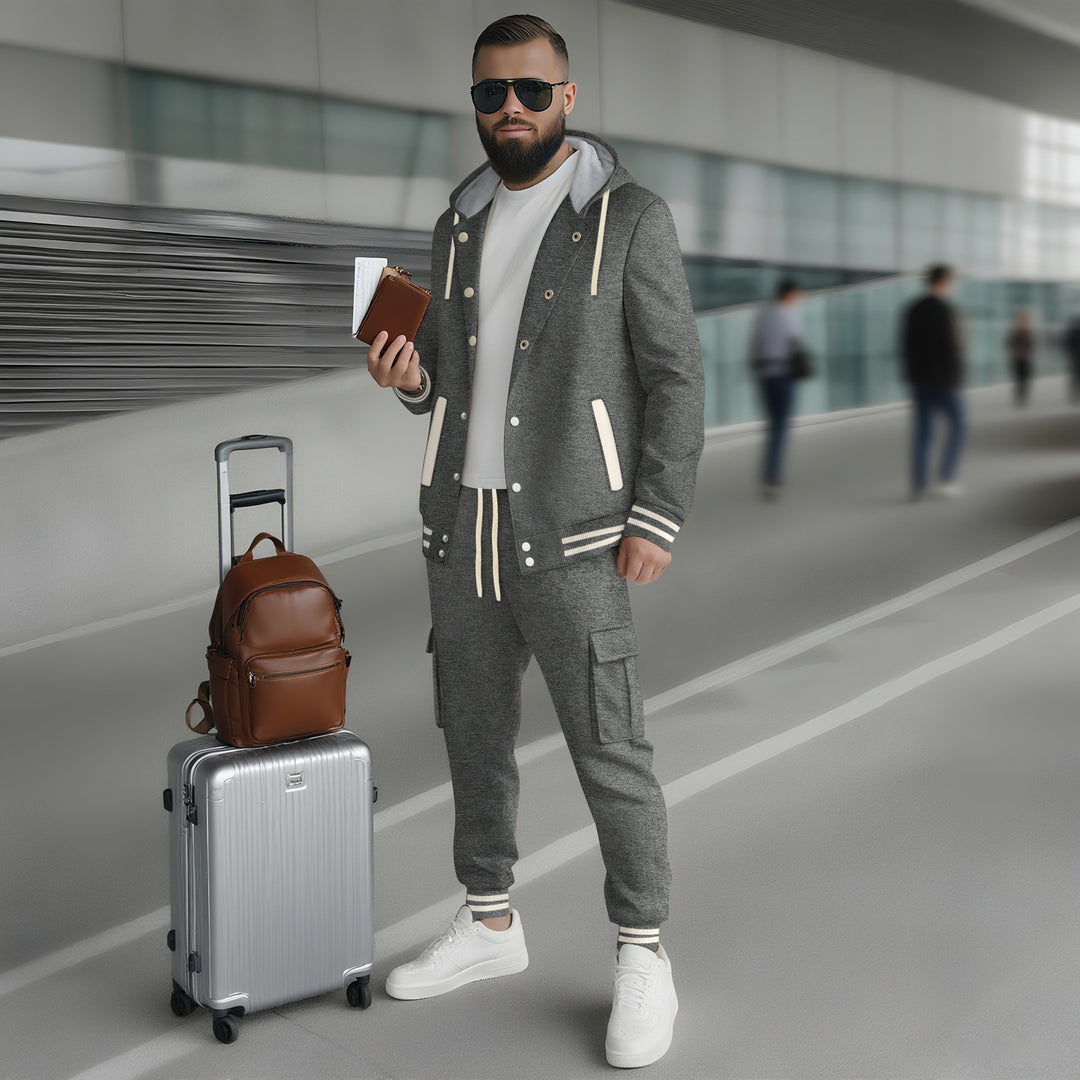 Men's sporty hoodie set and jogging pants with practical pocket and optimal fit Lune London