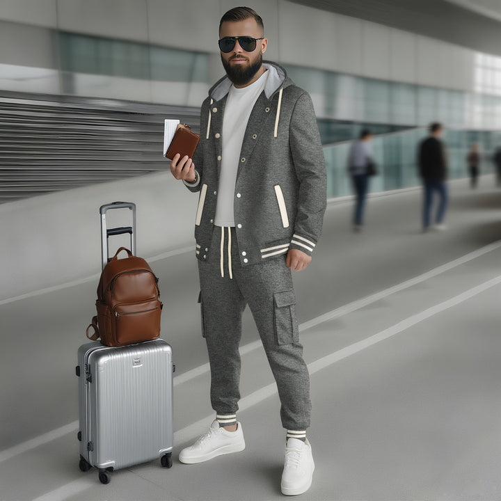 Men's sporty hoodie set and jogging pants with practical pocket and optimal fit Lune London