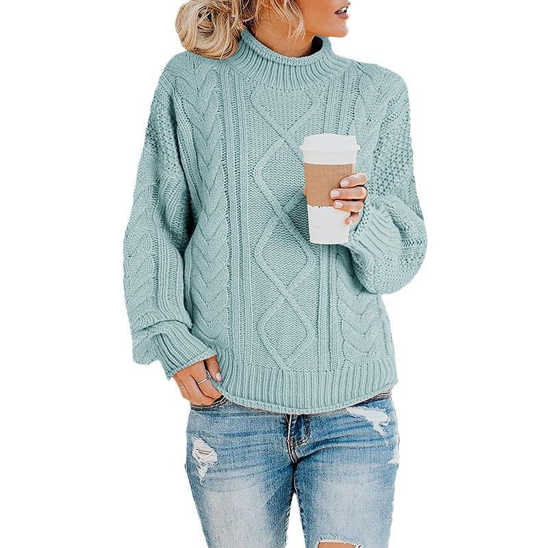 Thick Cable Knit Sweater for Women Lune London