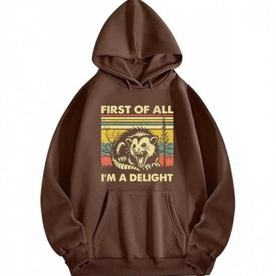 Women's hoodie with creative animal graphic and comfortable fit Chic & Stil