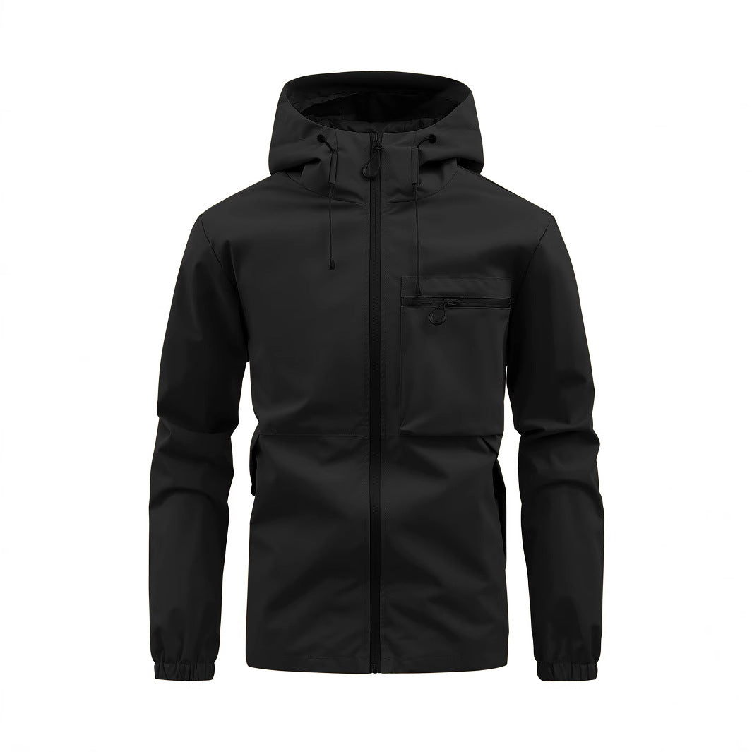 Waterproof leisure jacket for men with adjustable hood Lune London