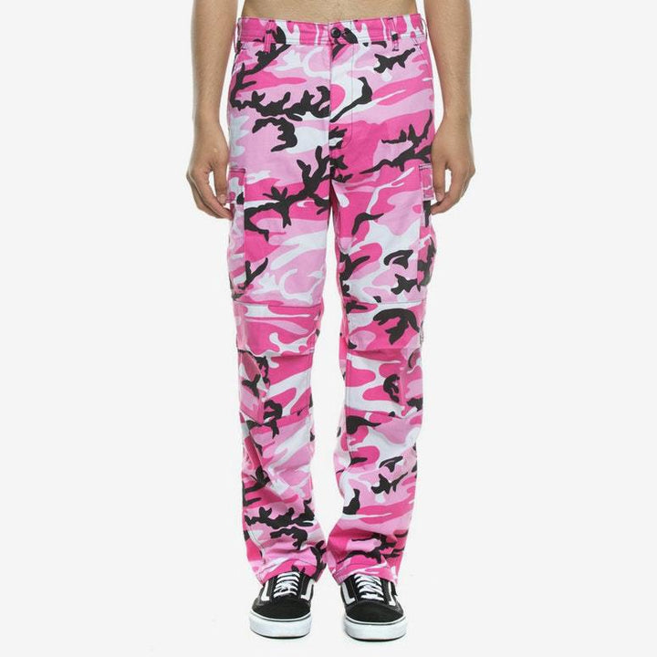 Camouflage cargo pants for men with multifunctional pockets Lune London